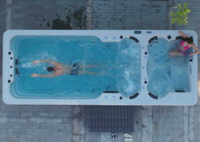 Modell 585 Twin Luxus Swim Spa Pool kaufen bei DEJON Whirlpools aus 72189 Vöhringen im Kreis Rottweil
